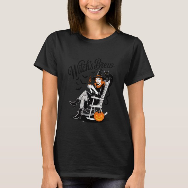 Witch's Brew Halloween Magic Charm T-Shirt (Vorderseite)