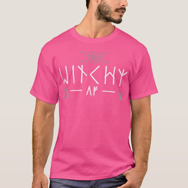Witchy Af Three Moons Wicca T-Shirt (Vorderseite)