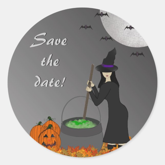 WItchy Brew Halloween Stickers (Vorderseite)
