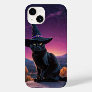 Witchy Cat Halloween T-Shirt Case-Mate iPhone 14 Hülle