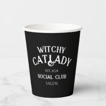 Witchy Cat Lady Social Club Custom Est. Datum Schw