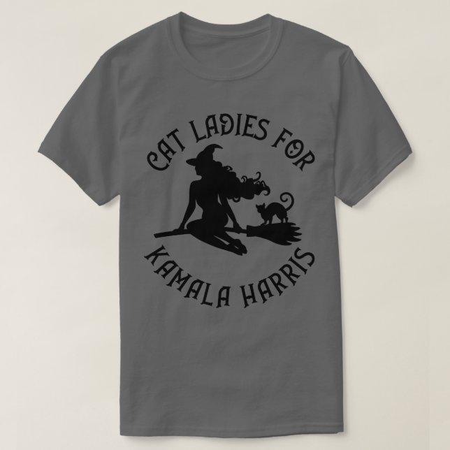 Witchy Cat Ladys for Kamala Wiccaan Pagan Cheeky T-Shirt (Design vorne)