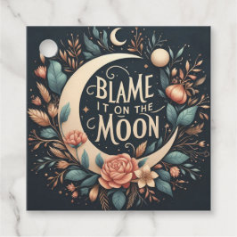 Witchy Floral Schuldzuweisungen auf dem Mond Gabe  Geschenkanhänger