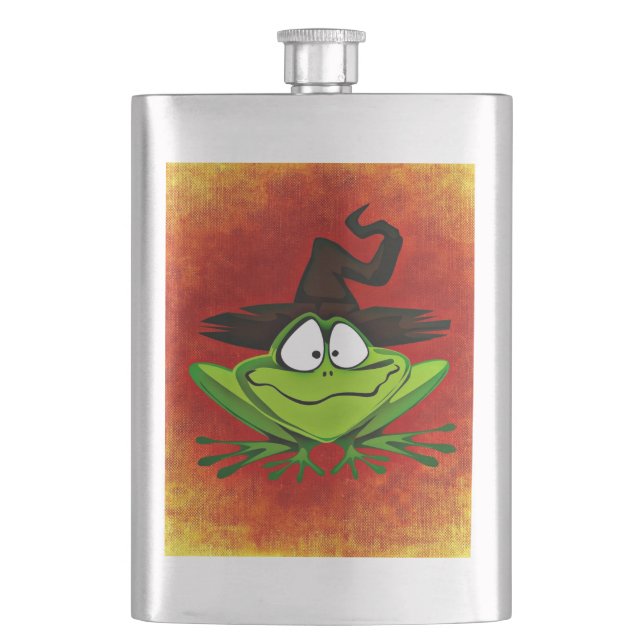 Witchy Frog Flachmann (Vorderseite)