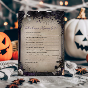 Witchy Gothic Halloween Wer Mommy Best Game kennt