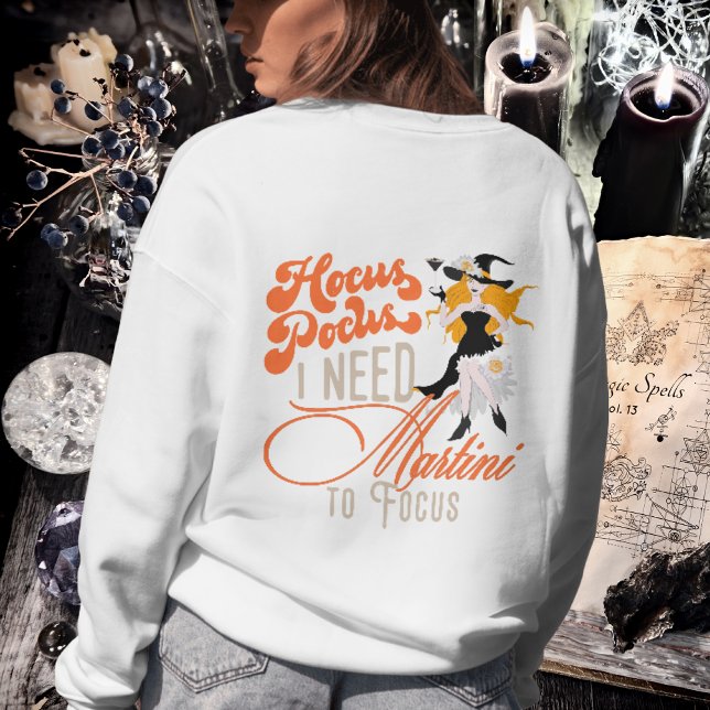 Witchy Hocus Pocus Martini fokussiert Halloween T-Shirt (Witchy Hocus Pocus Martini To Focus Gift Halloween Sweatshirt Funny Witch Halloween Costume)