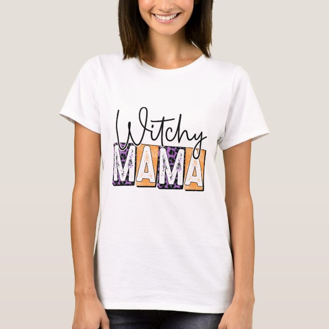 Witchy Mama - Halloween T-Shirt (Vorderseite)