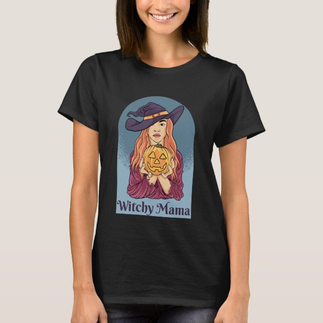 Witchy Mama - Halloween T-Shirt (Vorderseite)