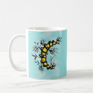 Witchy Moon Floral Boho Art Kaffeetasse
