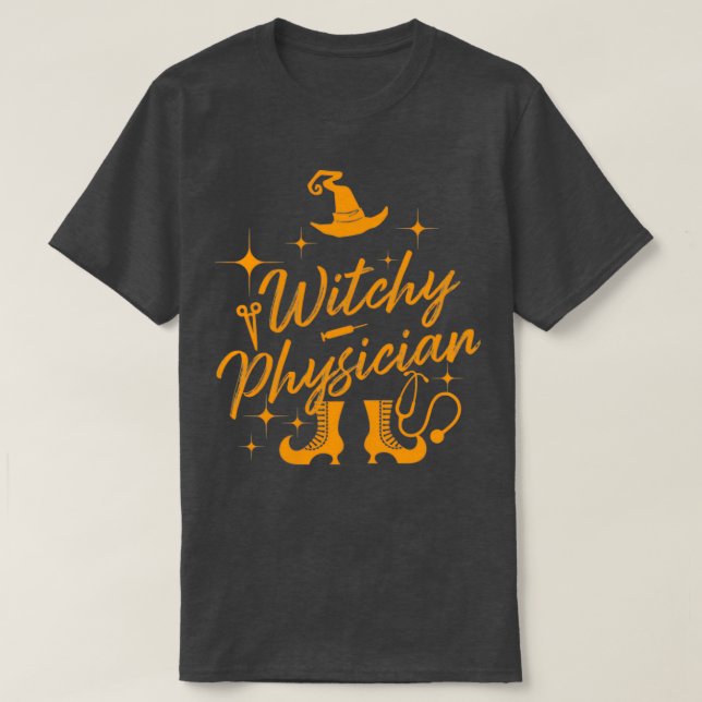 Witchy Physician bester witziger Arzt Geschenk T-Shirt (Design vorne)
