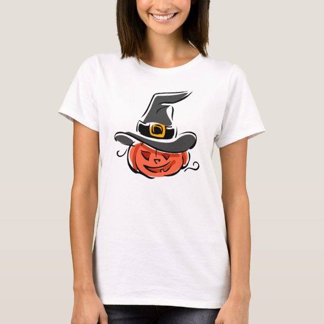 Witchy Pumpkin T-Shirt (Vorderseite)