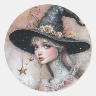 Witchy Runder Aufkleber