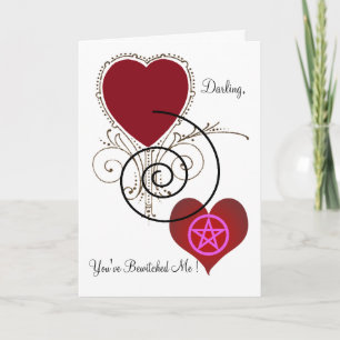 Witchy Valentine Feiertagskarte