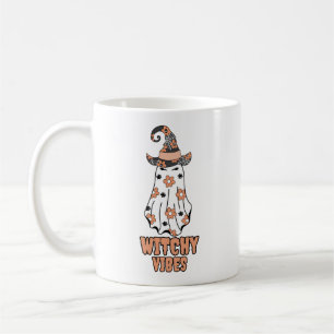 "Witchy Vibes" Halloween, Hexengeister Orange Kaffeetasse