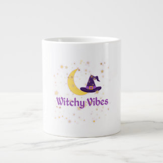 Witchy Vibes Moon & Hat Jumbo-Tasse