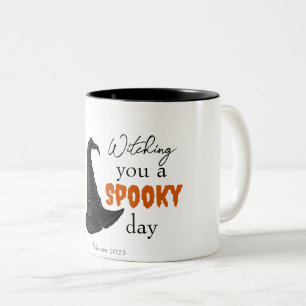 Witchy Vibes - Spooky & Stylish   Zweifarbige Tasse