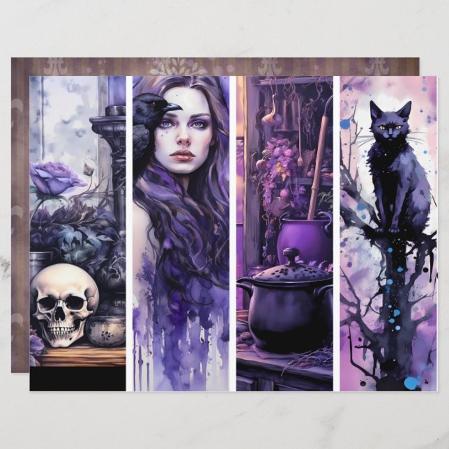 Witchy Whimsy Lesezeichen (Vorne/Hinten)