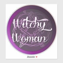 Witchy Woman Aufkleber