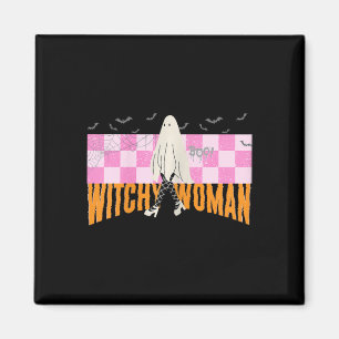 Witchy Woman Funny Halloween Kostüm Spooky Femini Magnet
