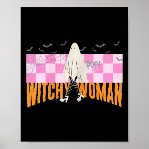 Witchy Woman Funny Halloween Kostüm Spooky Femini Poster