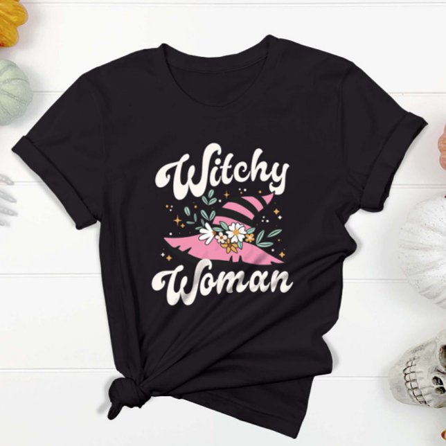 Witchy Woman Funny Pink Hexe Halloween T-Shirt (Witchy Woman Funny Pink Witch Halloween T-Shirt)