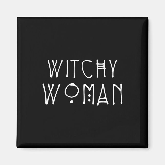 Witchy Woman Halloween-Kostüm Magnet (Vorne)