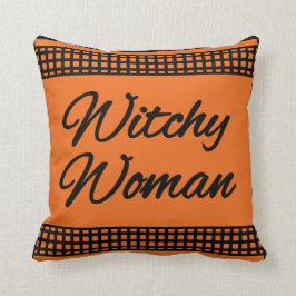 Witchy Woman Halloween Pillow Kissen