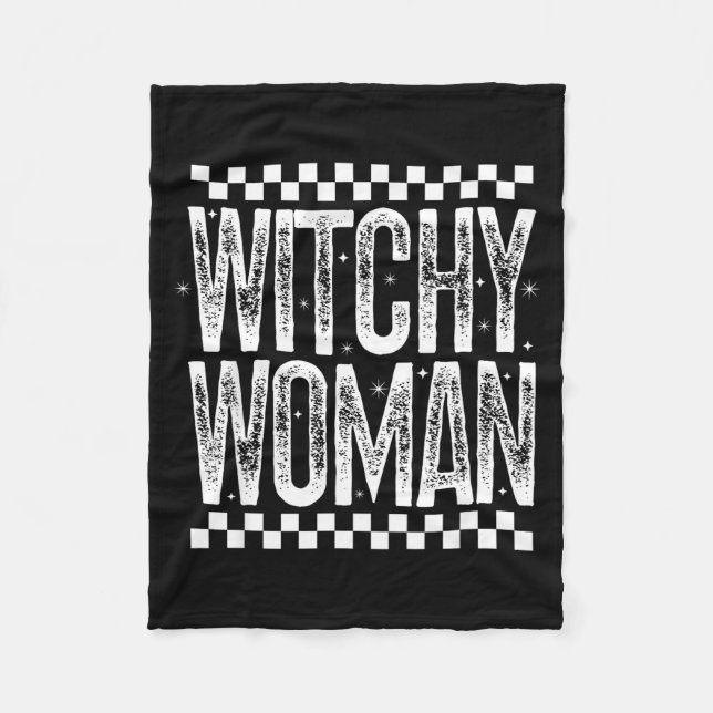 Witchy Woman Soky Mama Retro Halloween Season Quot Fleecedecke (Vorderseite)