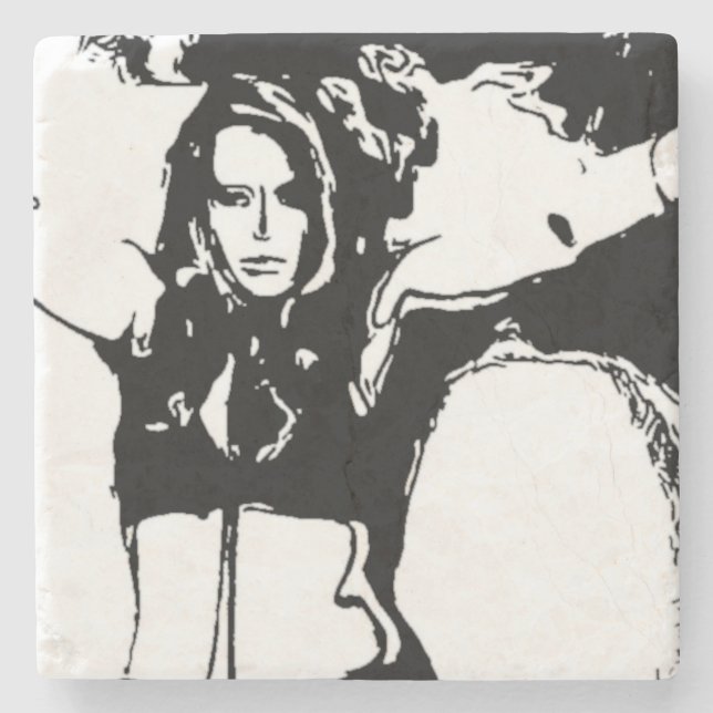 Witchy Woman Steinuntersetzer (Vorderseite)