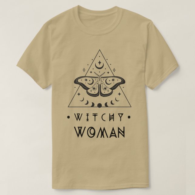 Witchy Woman Witch, Wiccan, Pagan Wie oben so bel T-Shirt (Design vorne)