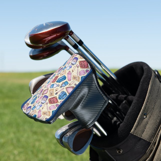 Witchy Wonders Golf Club Cover Headcover (In Situ)