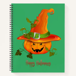 Witchy Wonders: Halloween Themed Custom Notebook Notizbuch