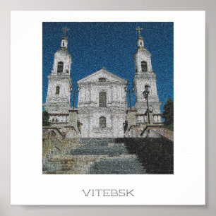Witebsk Belarus Kirchenarchitektur Poster