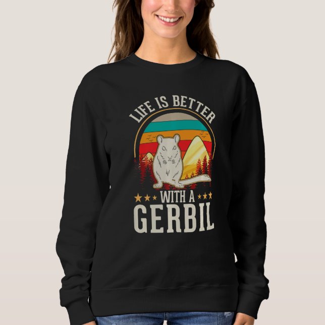 with a Gerbil Racing Rat Gerbil Sweatshirt (Vorderseite)