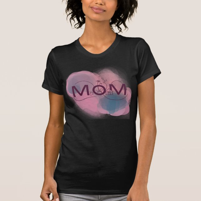 With a mom's heart and a rockstar's soul T-Shirt (Vorderseite)