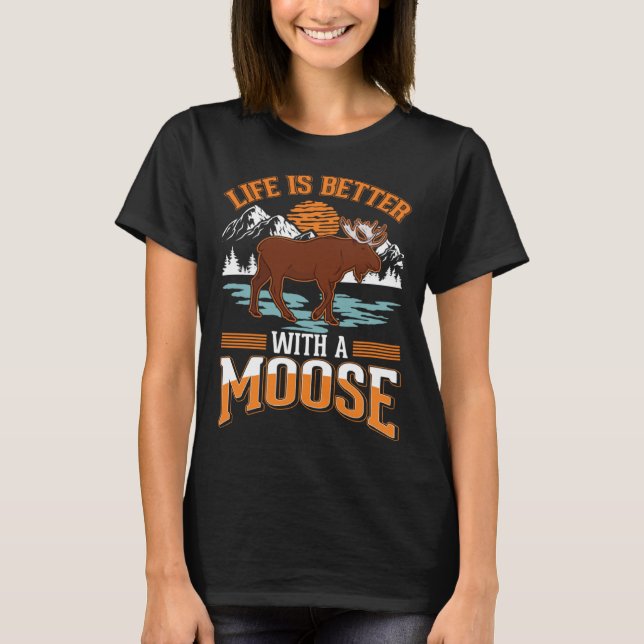 with a Moose Scandinavia Moose Antler  1 T-Shirt (Vorderseite)
