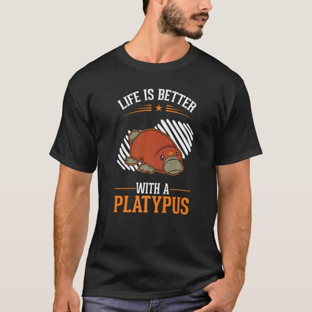 with a Platypus T-Shirt (Vorderseite)