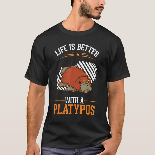 with a Platypus T-Shirt (Vorderseite)