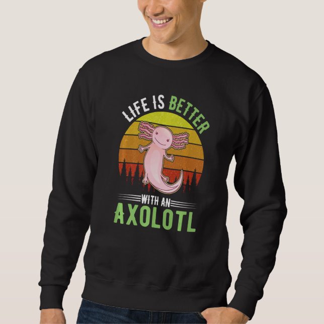 with an Axolotl Sweatshirt (Vorderseite)