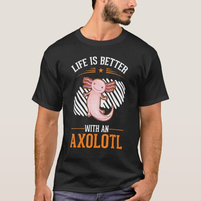 with an Axolotl T-Shirt (Vorderseite)