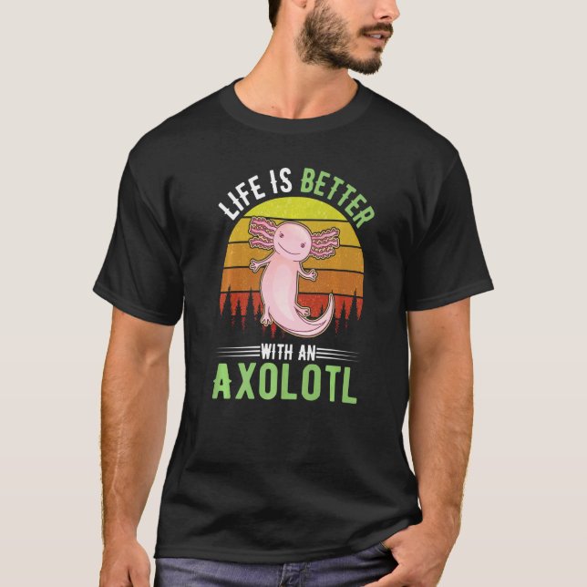 with an Axolotl T-Shirt (Vorderseite)