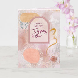 With Deepest Sympathy Abstract Greeting Card Karte
