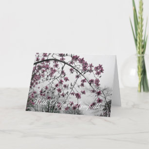 WITH DEEPEST SYMPATHY GREETING CARD KARTE