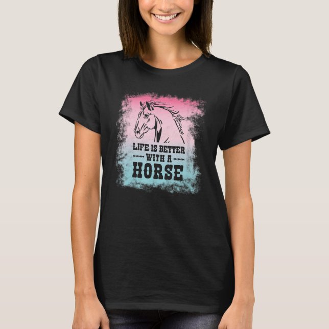 With For Horseback Riding Horse T-Shirt (Vorderseite)