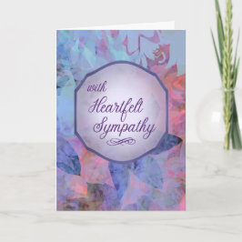With Heartfelt Sympathy – Watercolor Floral Karte