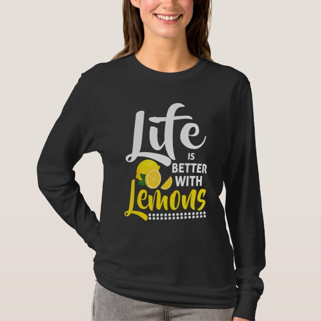 With Lemons  Lemon Juice  Lemonade T-Shirt (Vorderseite)