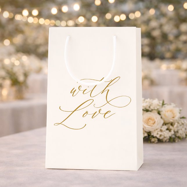 With Love Elegant Wedding Kleine Geschenktüte (Von Creator hochgeladen)