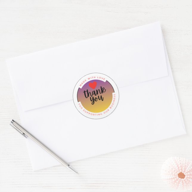 With Love Heart Sticker – Minimal Cute Love  (Umschlag)