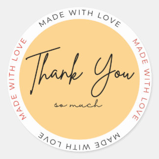 With Love Heart Sticker – Minimal Cute Love
