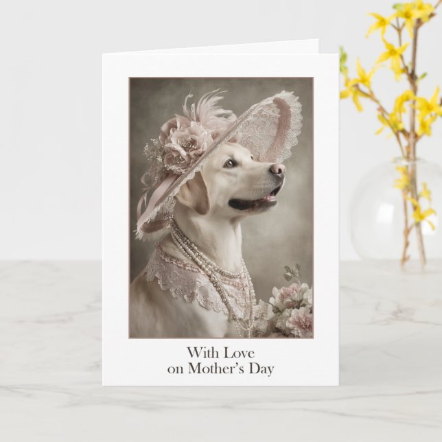 With Love, on Mother’s Day Karte (Gelbe Blume)
